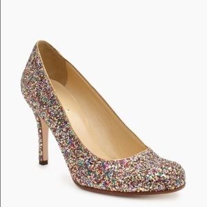 Kate Spade Karolina Multi Color Glitter Pumps size 8
